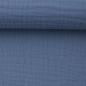 Preview: Musselin - Double Gauze -  Jenke Uni Rauchblau by Swafing